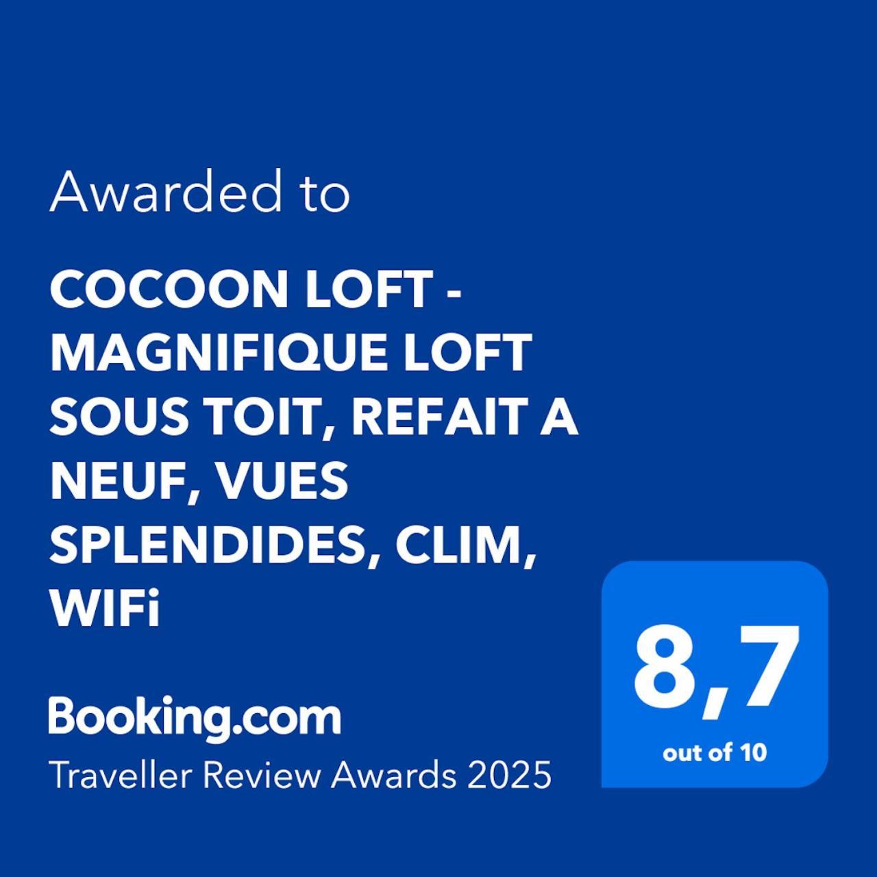 Cocoon Loft - Magnifique Loft Sous Toit, Refait A Neuf, Vues Splendides, Clim, Wifi Daire Nice Dış mekan fotoğraf